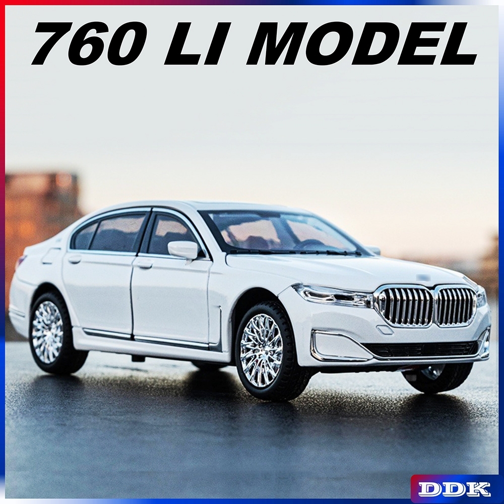 1 : 24 Balança 760Li Miniauto Modelo De Carro De Liga Metálica Diecast Brinquedo Som E Luz