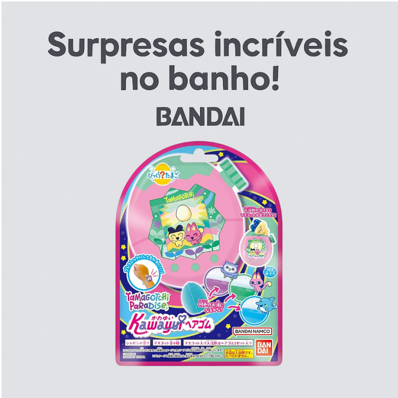 BANDAI Bikkura Tamago Laços De Cabelo Fofos Tamagotchi Paradise , Adequados Para Maiores De 3 Anos .