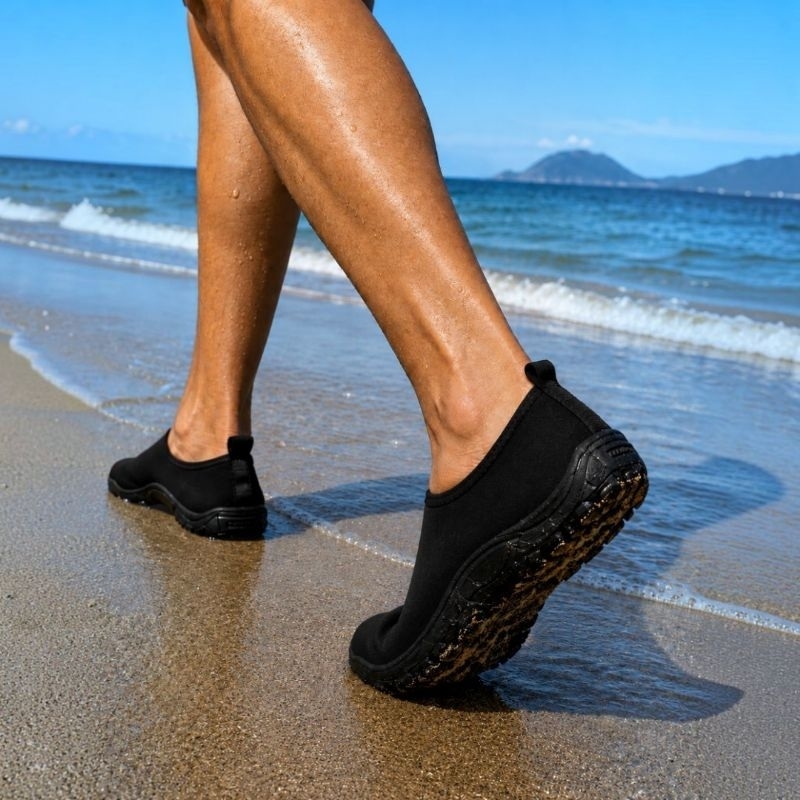Sapatilha Nautica Sola Anti Derrapante Meia Neoprene Tenis Hibrido Meia Praia Canoagem Pesca Jet Rio
