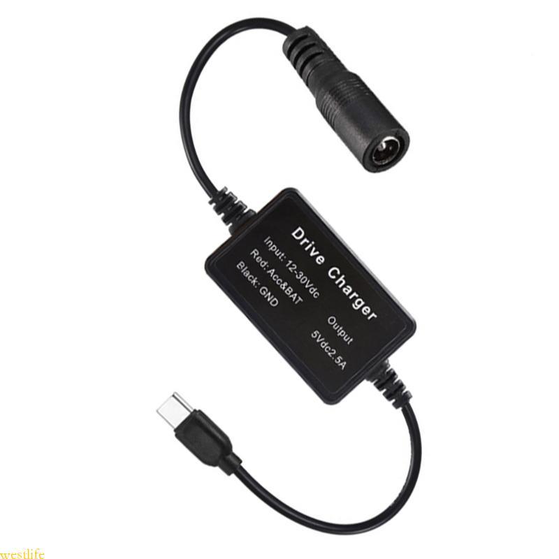 9V 12V 24V DC5521 Para USB C Alimentação Do Carro DC5 5x2 1 Tipo Adaptador 5V 2 5A Saída Pain