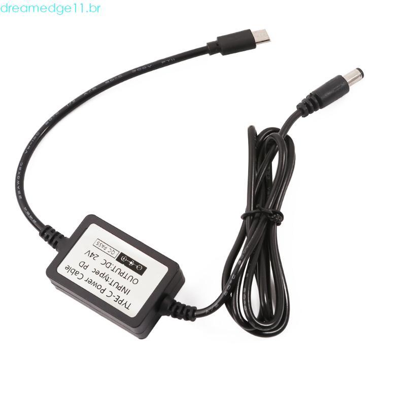 dreamedge11 USB TypeC PD20V PD12V 15V 20V A 24V DC5 5x2 1mm Conversor Para 24V