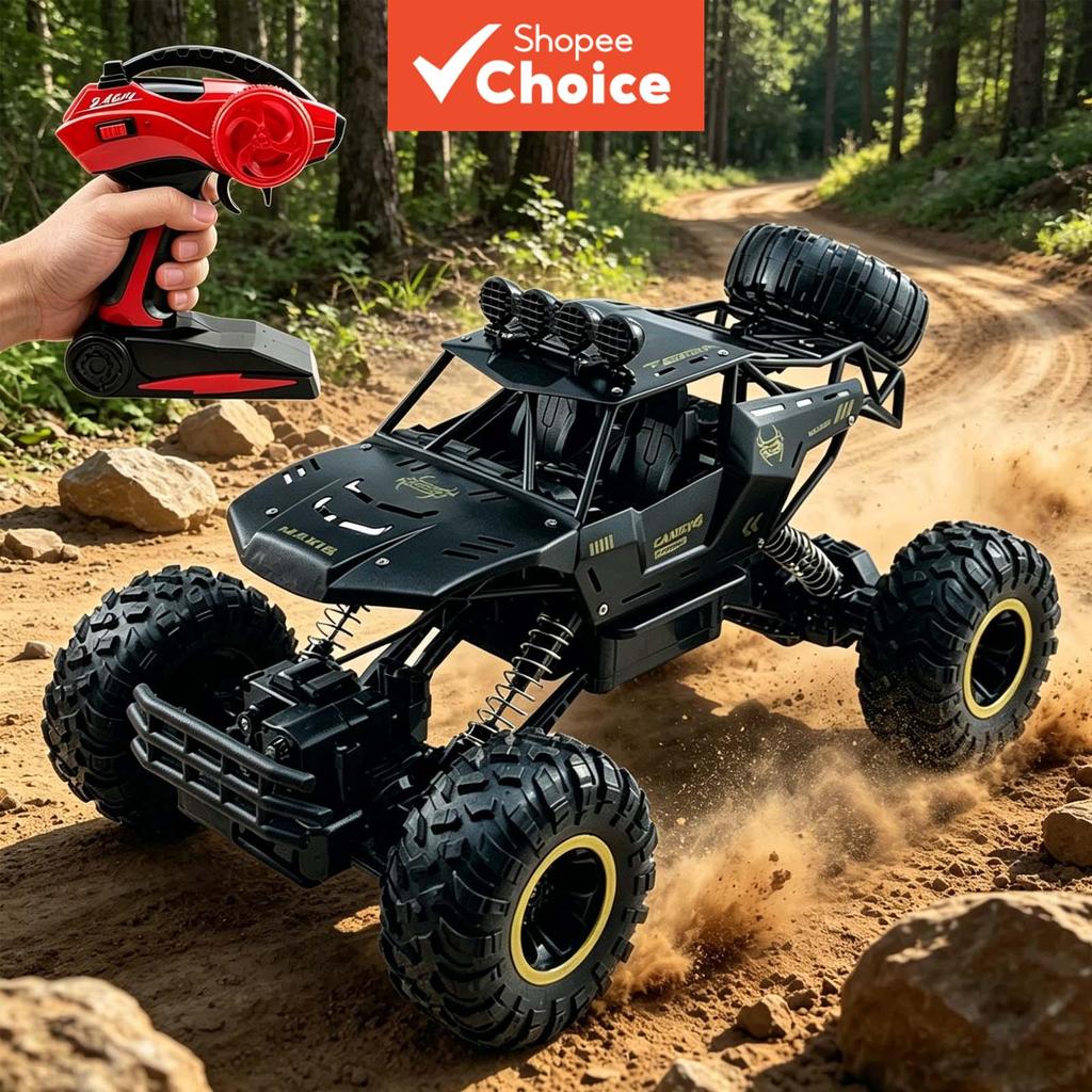 Carro de escalada RC 4x4 Controle Remoto Off Road Caminhonete à Prova de Choques Crawler Rocha Recarregável Brinquedo de