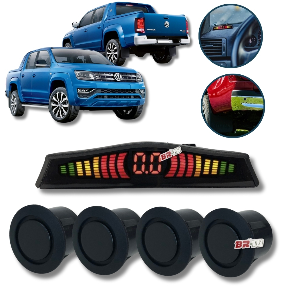 Sensor de Ré Emborrachado Para-choque de Ferro / Metal Caminhonete - Amarok