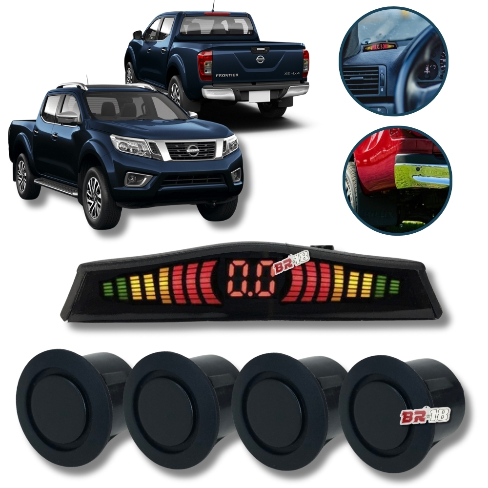Sensor de Ré Emborrachado Para-choque de Ferro / Metal Caminhonete - Nissan Frontier
