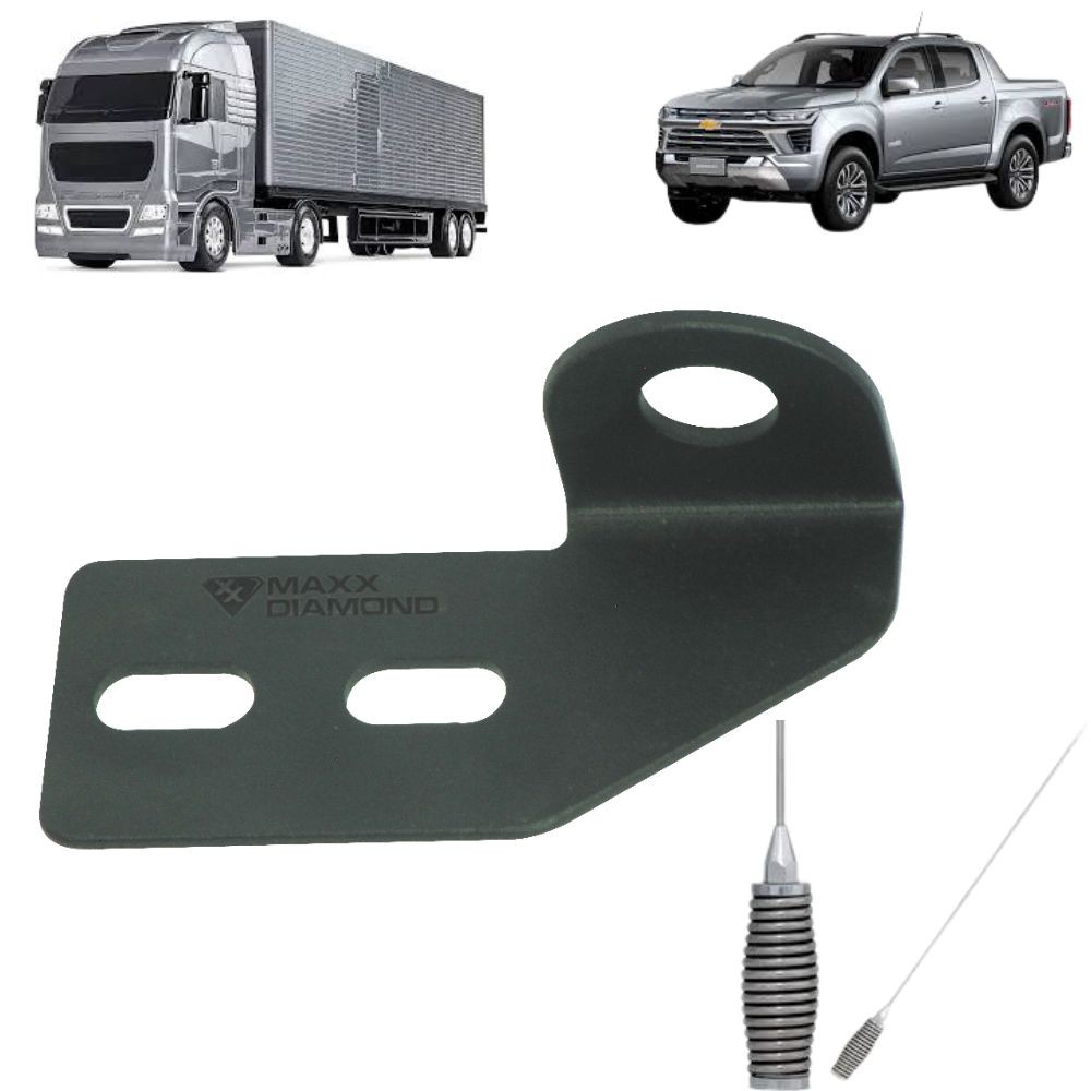 Suporte Antena Radio Px - Universal Para-choque Caminhonete