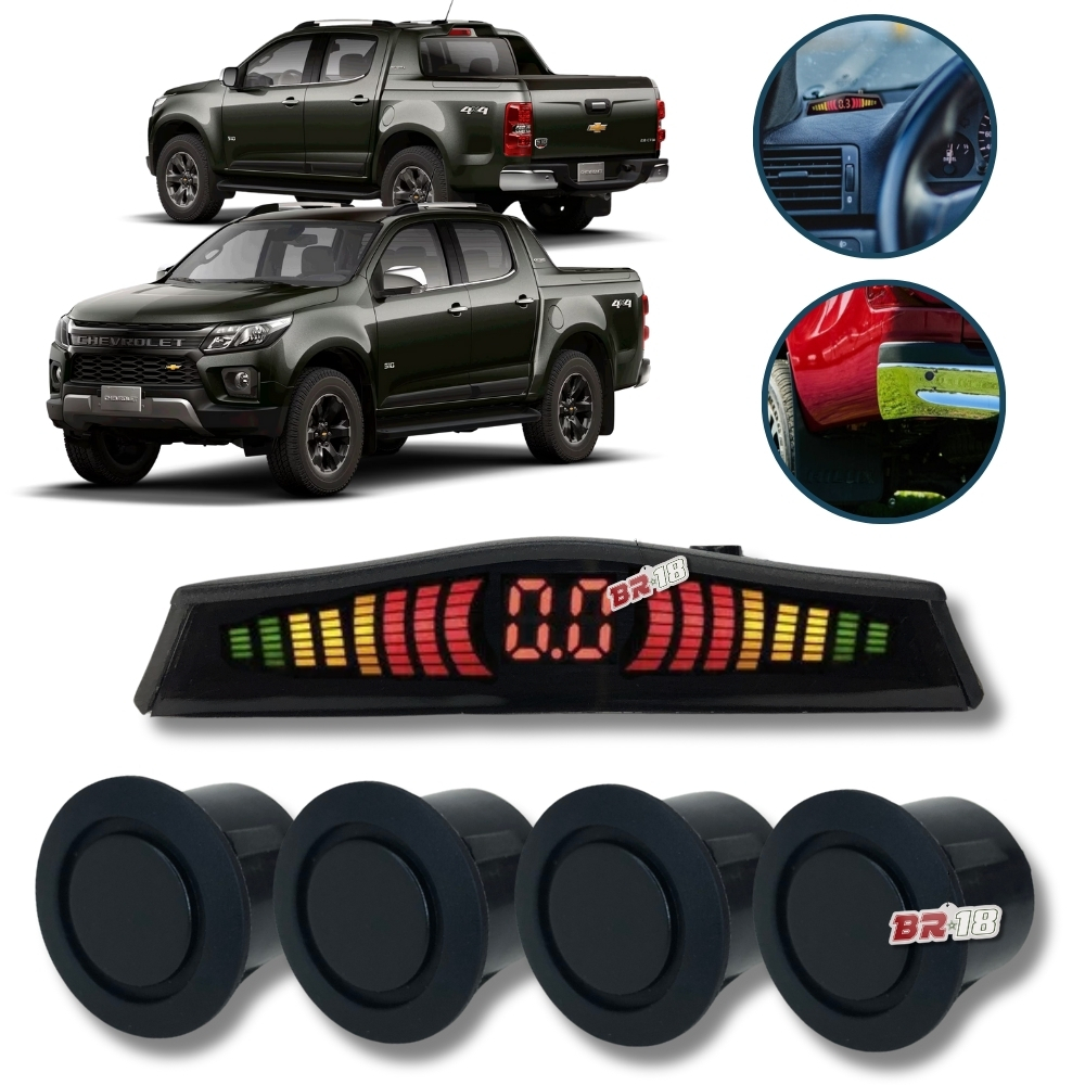 Sensor de Ré Emborrachado Para-choque de Ferro / Metal Caminhonete - S10