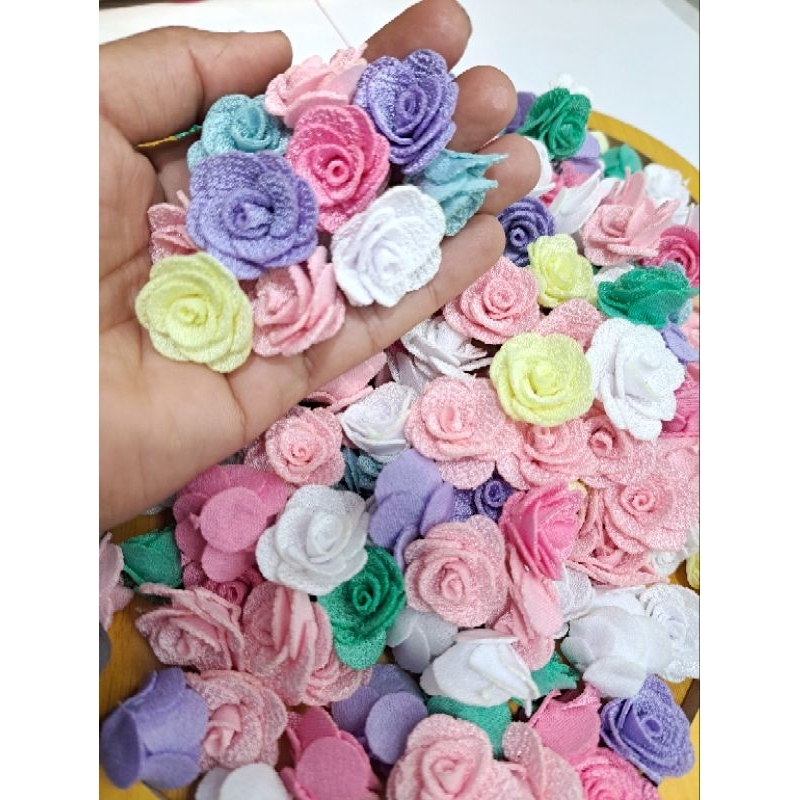 Flor de Malha 2,5 para laços e artesanato 10 unidades