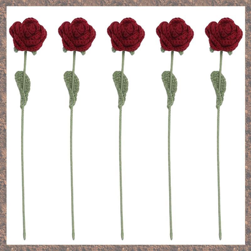 (Vyos) Flores Artificiais Elegantes E Modernas Para Decoração De Casa , Mesa De Malha Rosa , Arte De Casamento , Present