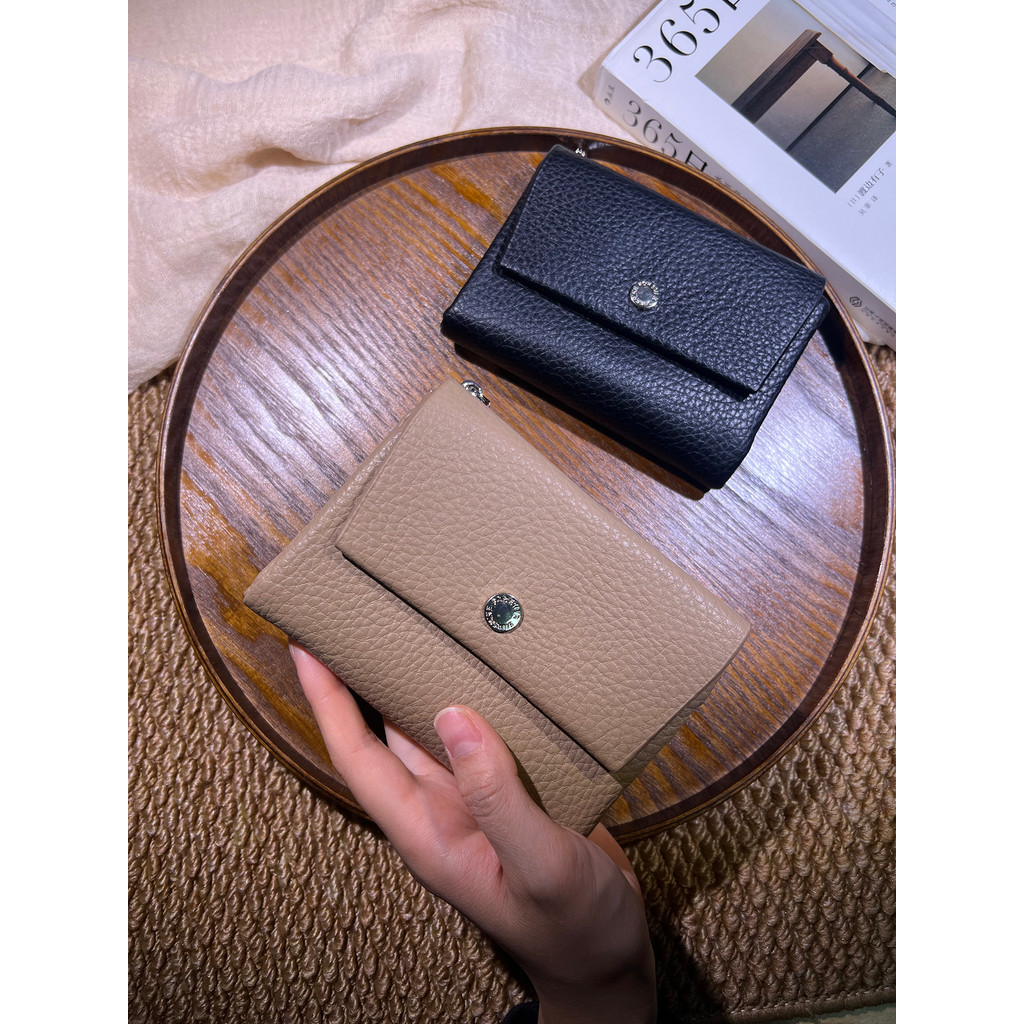 Nicho Design novo estilo fivela magnética carteira de couro macio senhoras pequena bolsa de moedas portátil estilo japon