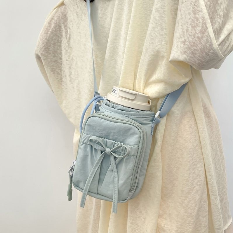 Novo estilo Cross-body saco do telefone móvel meninas verão Casual copo de água saco pequena bolsa de ombro estilo japon