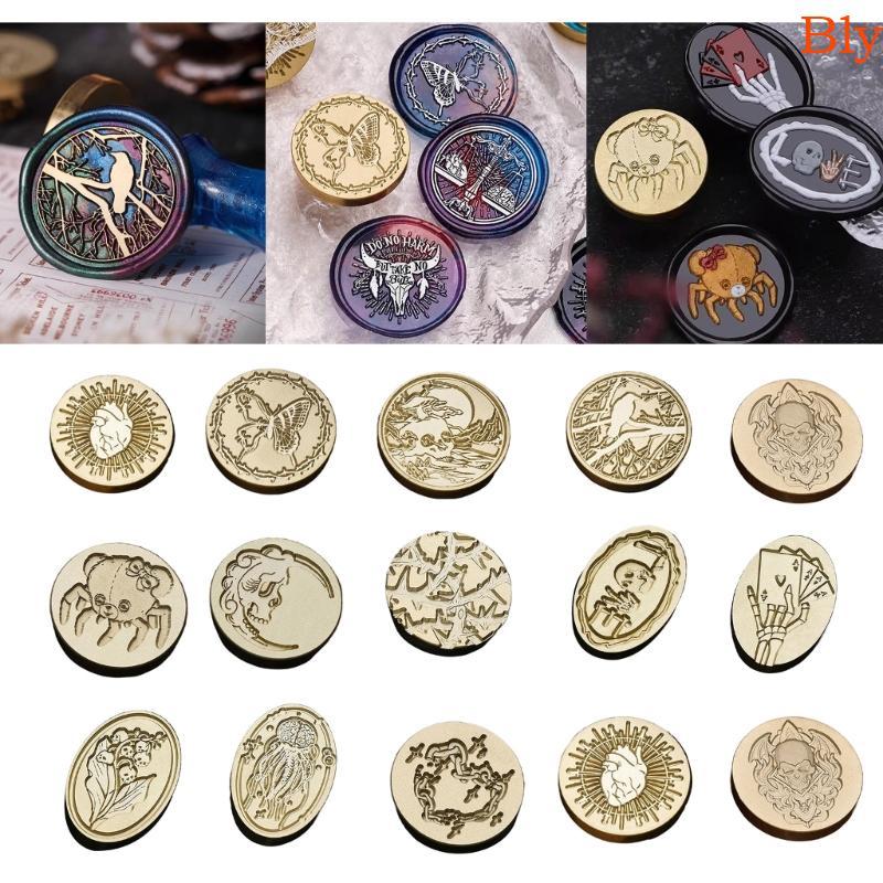 Cabeça Carimbo Vedação Bly Cera Relevo Scrapbooking Metal