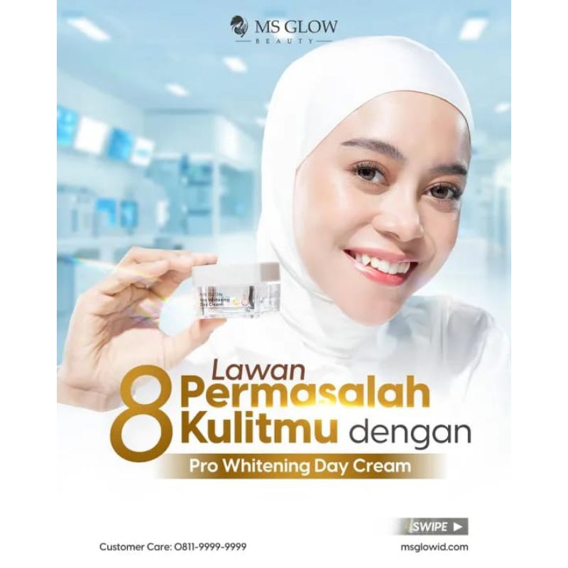 Creme De Dia Clareador Ms Glow Pro Original 100 %