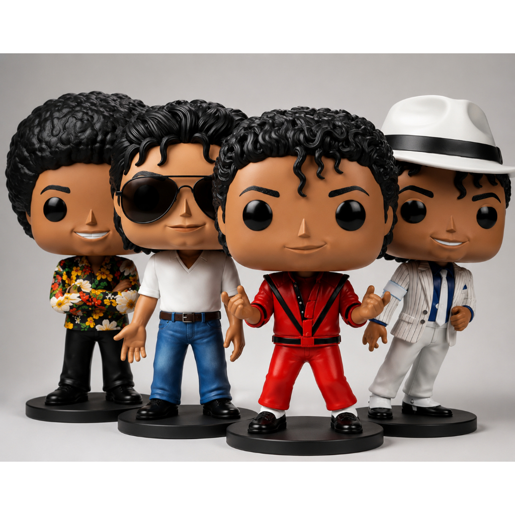 Miniaturas Michael Jackson Colecionáveis | 4 Modelos Diferentes | Impressão 3D | Pintadas à Mão | 10 cm Colecione!!!!