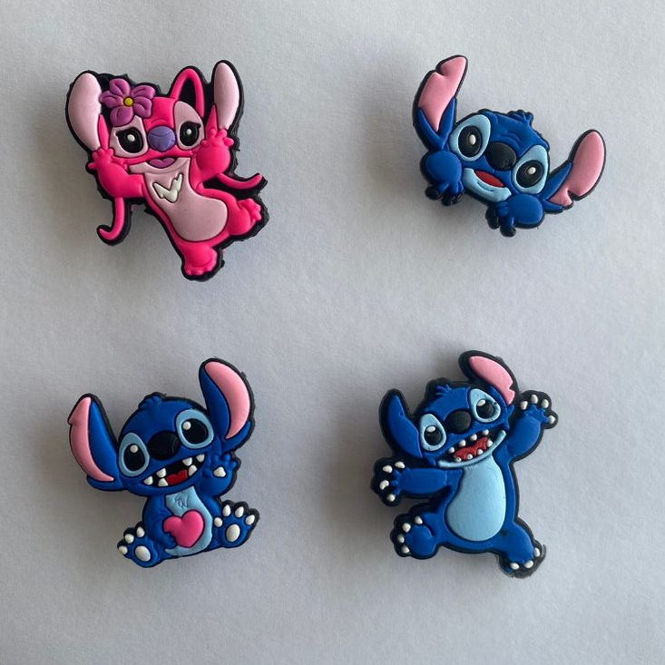 PIN ADAPTADOR  PARA CALÇADOS STITCH E ANGEL, 4 MODELOS DIFERENTES CONFORME A FOTO