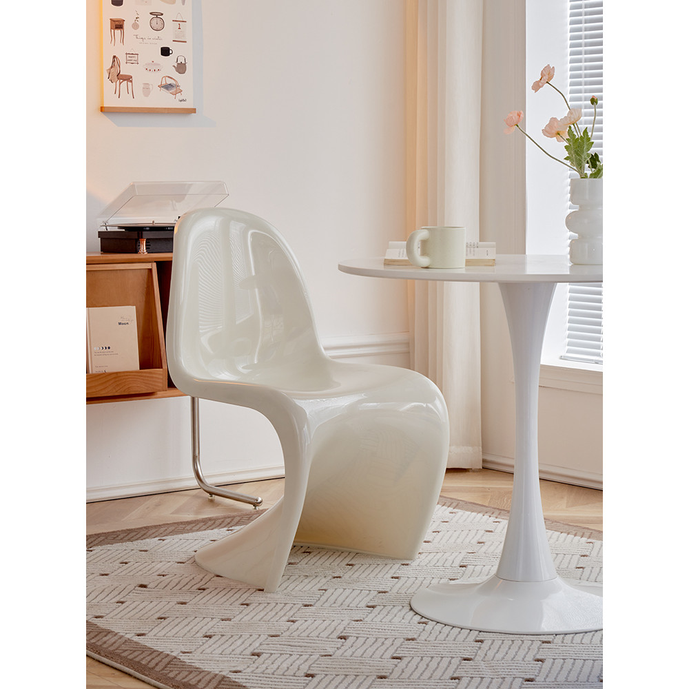 Nordic Pandong cadeira de jantar do agregado familiar simples empilhável plástico encosto cadeira Designer negociação ca