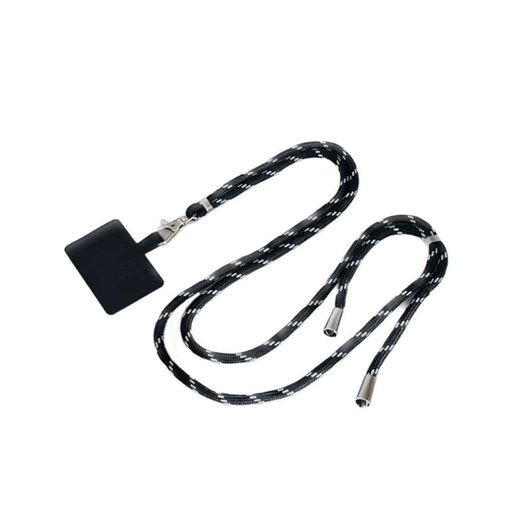Cordão de Celular Ajustável com 2 Placas Suporte – Alça Transversal até 75cm, Universal