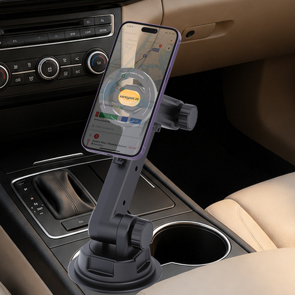 Suporte De Copo Universal Para Carro Magnético Telefone A Maioria Dos Smartphones Ajustável De Altura E Ângulo Com Placa
