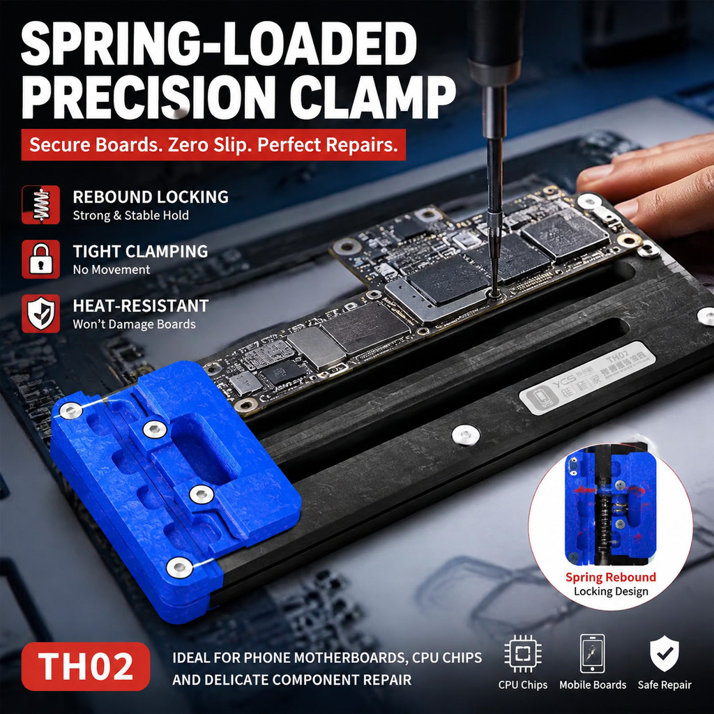 YCS TH02 Rolamento De Manutenção Universal , Plataforma Fixa , Travamento De Rebote Para Placa-Mãe De Celular , CPU NAND