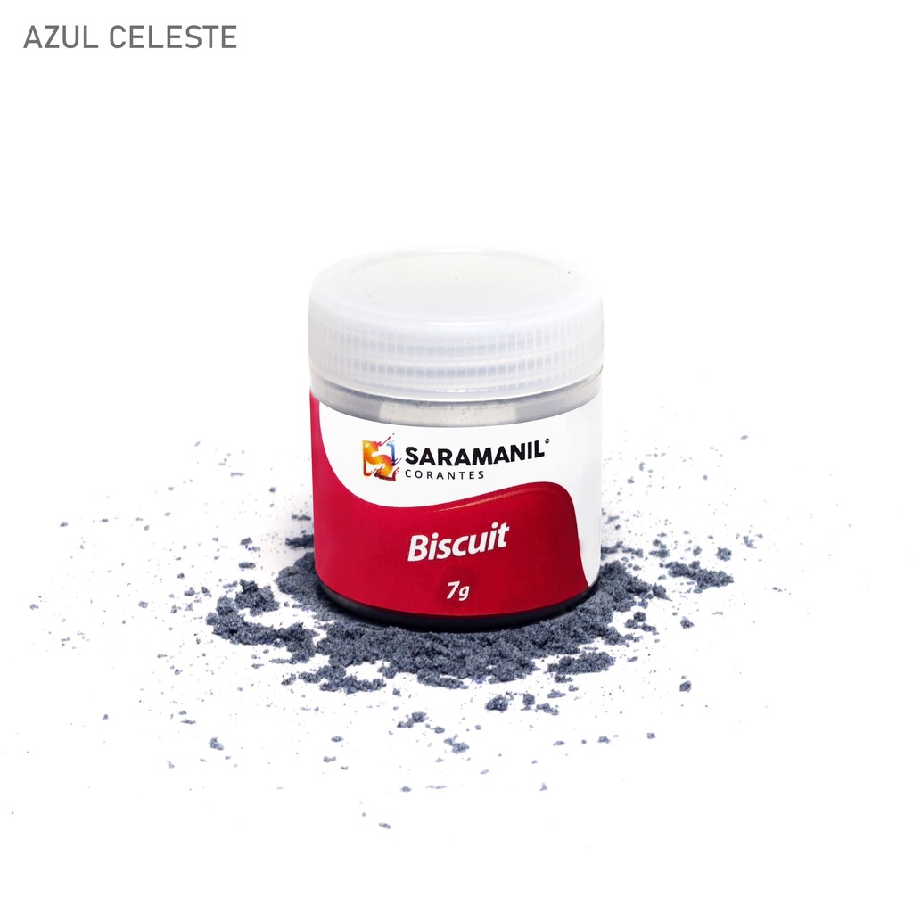 Corante Básico Azul Celeste para Biscuit Saramanil, Cor e Tingimento da massa