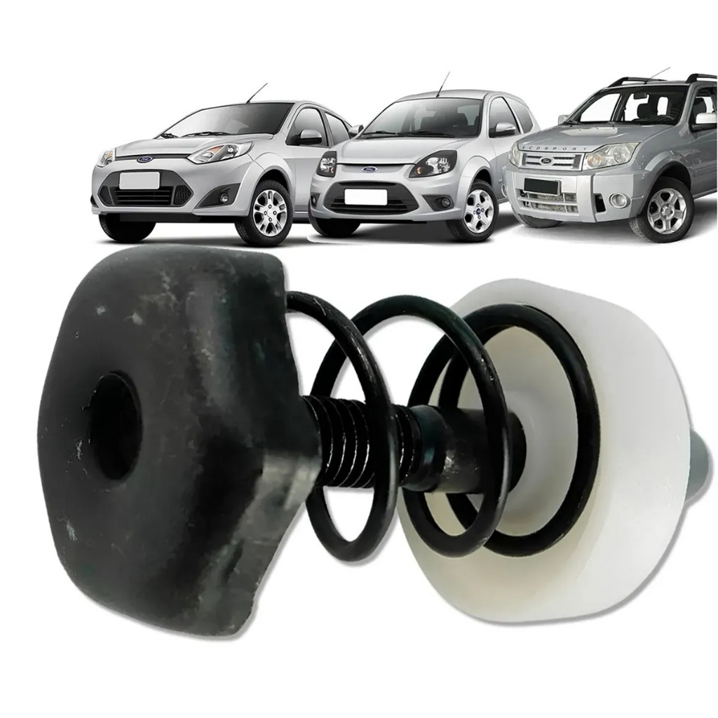Fechadura Pino Superior Capô Fiesta Amazon 2002 a 2014 Ka 2008 a 2014 Ecosport 2003 a 2012 Com Mola