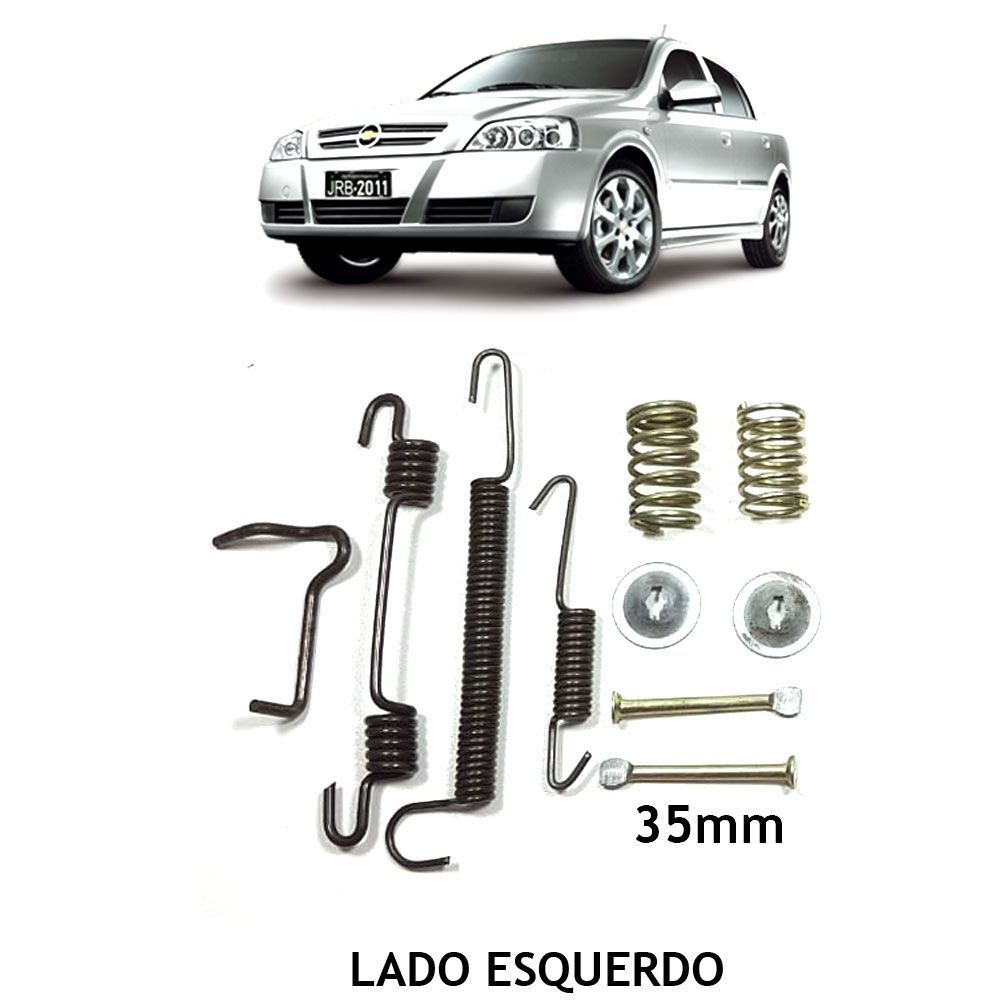 Reparo Molas Sapata Freio Traseiro Astra 1999 em diante - Lado Esquerdo - Pino 35mm Montana