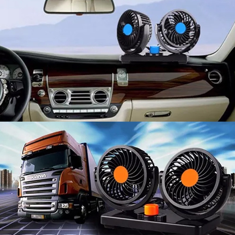 Ventilador Automotivo Carro Caminhão 12V  Portátil Potente