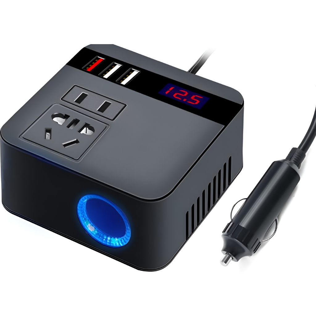 Inversor De Energia Para Carro e Caminhão Automotivo 12v/24v Para 110v/220v Resistente Potênte