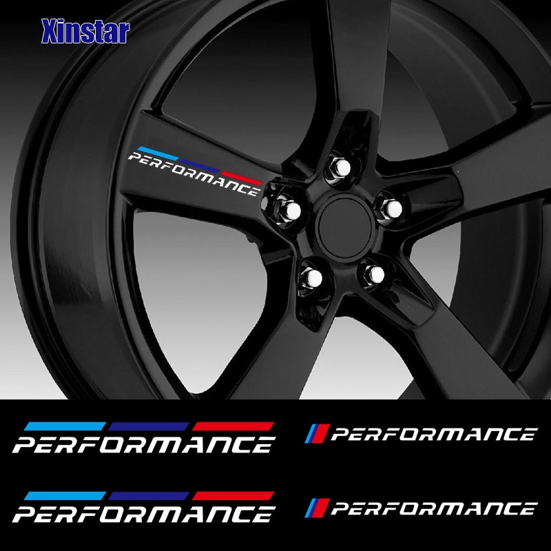 4pcs M Adesivo De Roda De Carro De Desempenho De Energia Para Bmw E36 E39 E46 E53 E60 E61 E34 E70 E71 E85 E87 E90 E83 F10 F20 F21 F30 F35