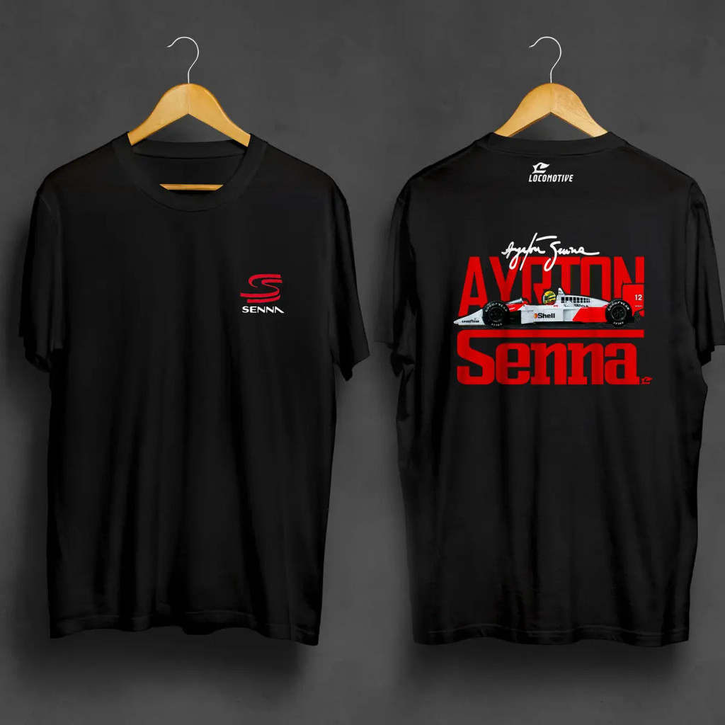 Camiseta Plus Size Ayrton Senna Mclaren Mp4 Oficial Premium