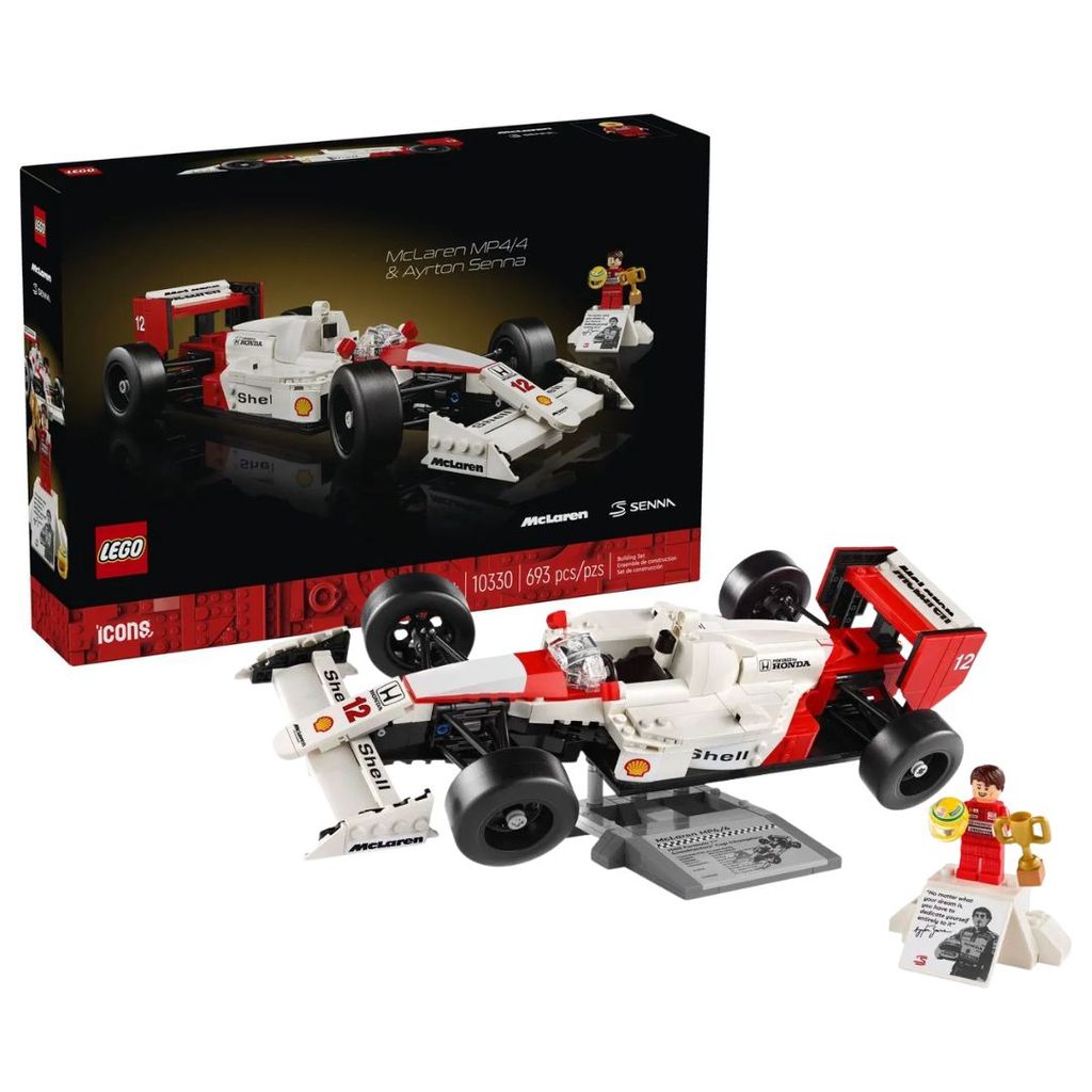 Lego McLaren MP4/4 e Ayrton Senna 693 Peças - Lego