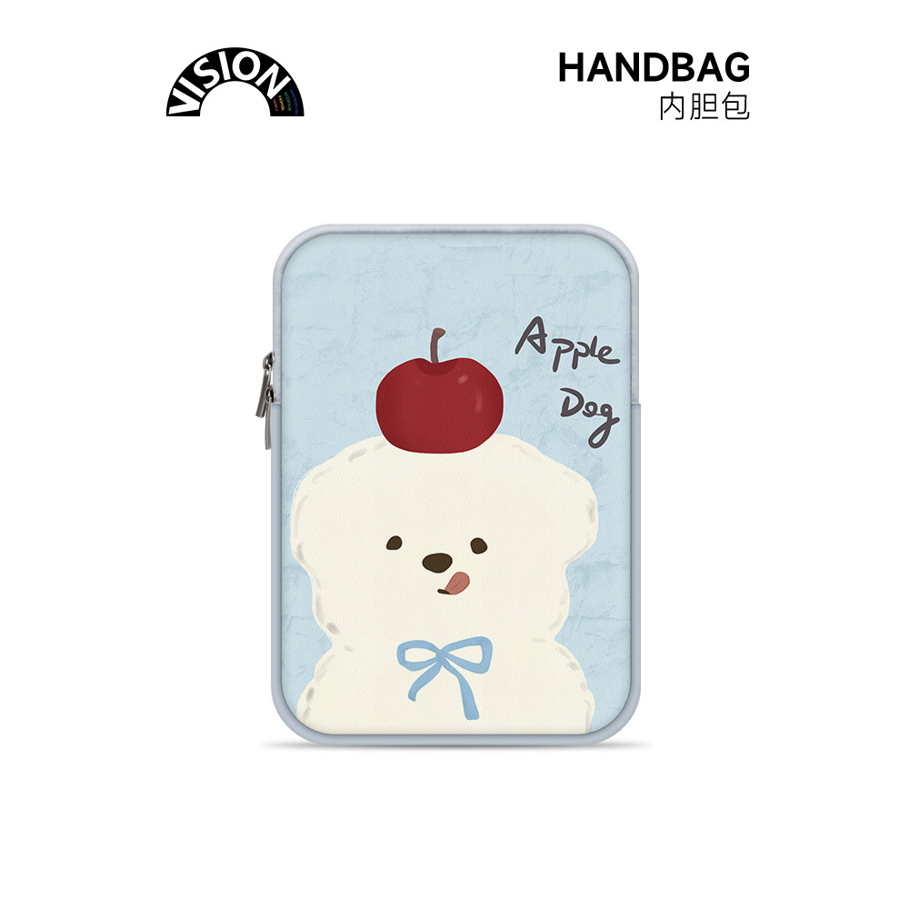 V-SION Apple Puppy Computer Liner Bag 47cm Girls IPAD Adequado para Lenovo air Apple mac Notebook Huawei 52cm Capa prote