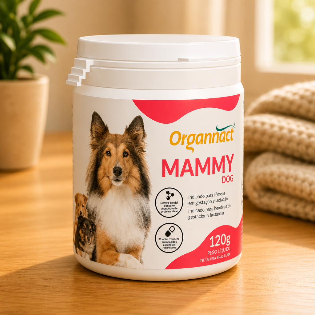 Mammy Dog Organnact 120g Suplemento Para Cadela Gestante e Lactante