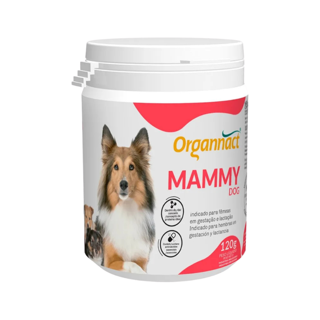 Mammy Dog Organnact 120g Suplemento Para Cadela Gestante e Lactante | Vitaminas Aminoácidos