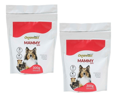 Kit 2 Suplemento Alimentar Organnact Mammy Dog Sache - 300 g
