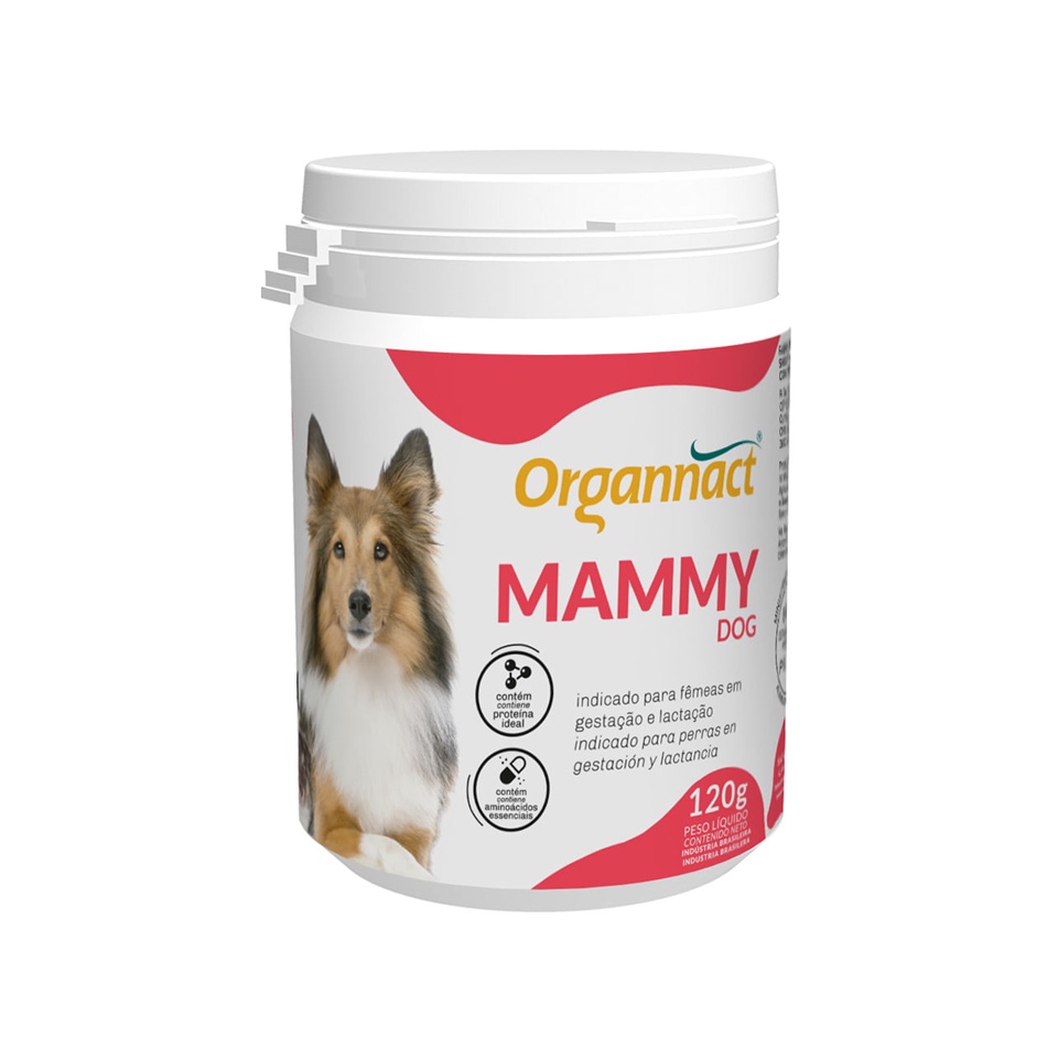 Mammy Dog 120g Suplemento Vitamínico Fêmea Prenhe Organnact