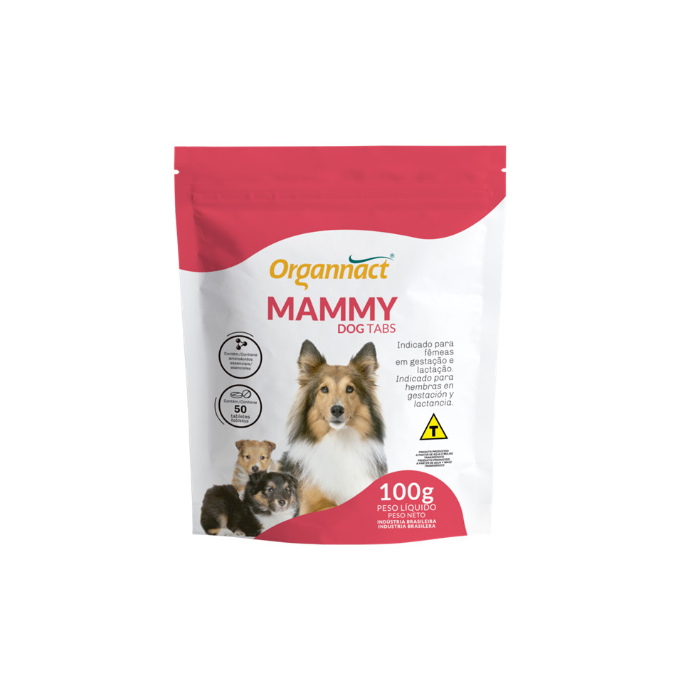 Mammy Dog Tabs Suplemento Vitamínico Organnact 100g
