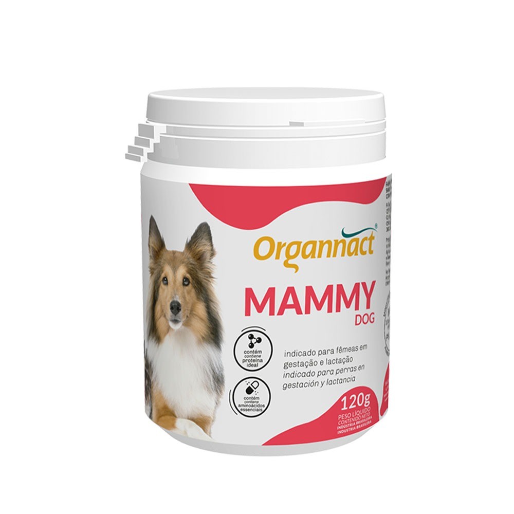 Suplemento Vitamínico Mammy Dog 120gr para Cães - Organnact