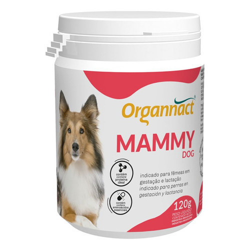 Suplemento Vitamínico Fêmea Prenha Organnact Mammy Dog 120g