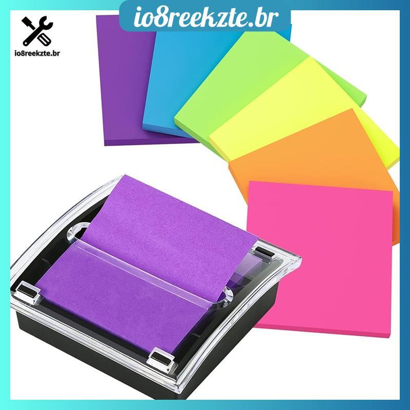 Bloco De Notas Pegajoso Com Função De Cima-2 Pacotes De Suporte Para Dispensador , Base Preta , De Memorando Autoadesiva