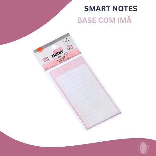 Bloco Smart Notes com Base Imantada – Ideal para Recados e Listas 📝