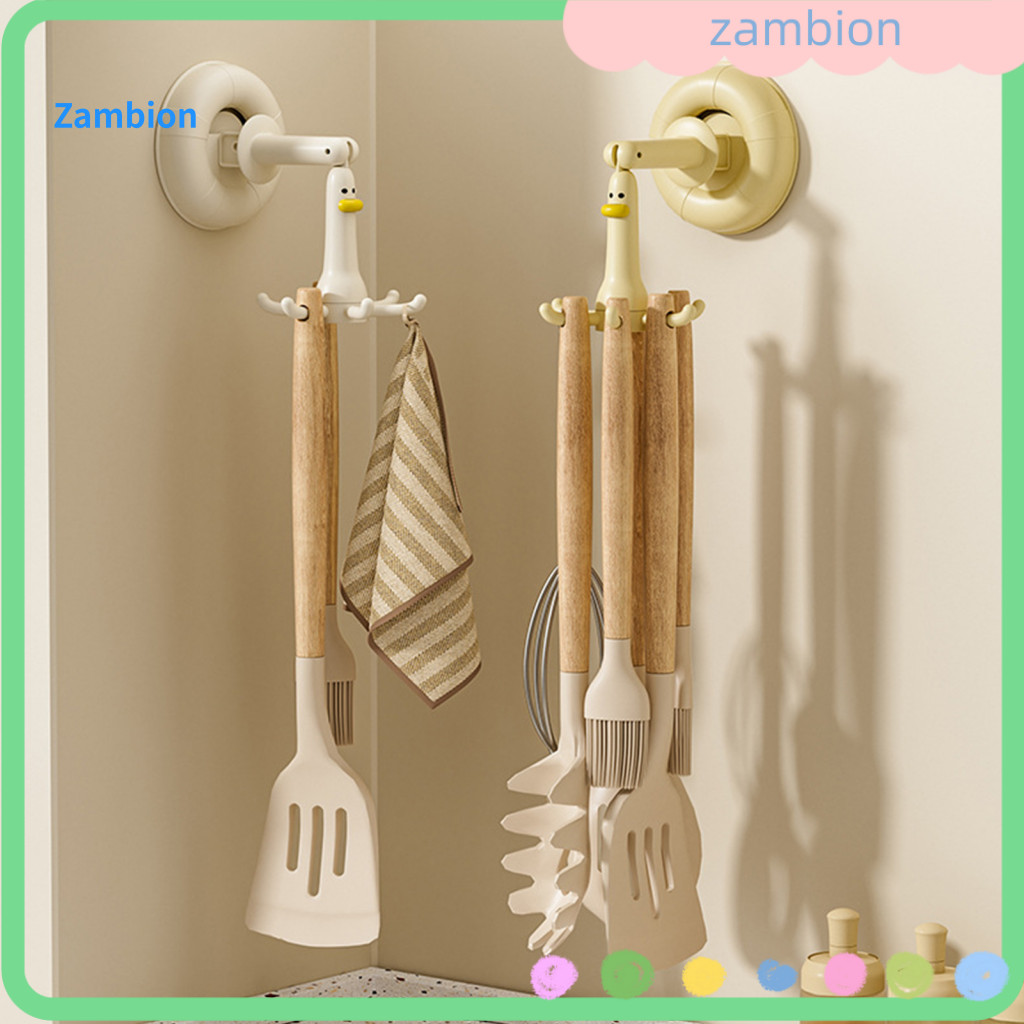 Degree Rotating Hook Suction Cup Hooks 6-hook 360° Wall Mount Organizer – No Drilling Strong Adhesive Hanging Rack fo