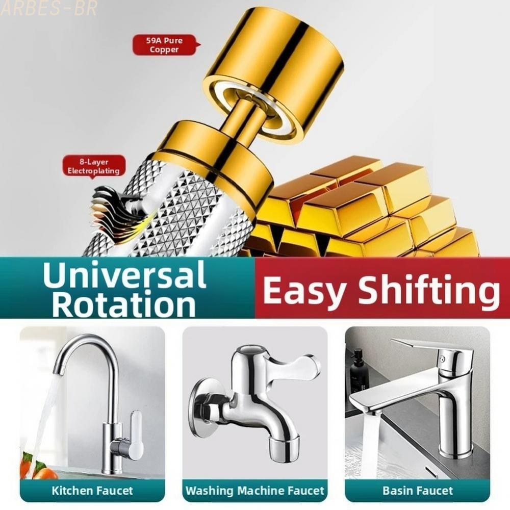 [Clearance]360 Degree Rotating Kitchen Faucet Aerator with 3 Spray Modes Anti  FOR splash[ARBES]