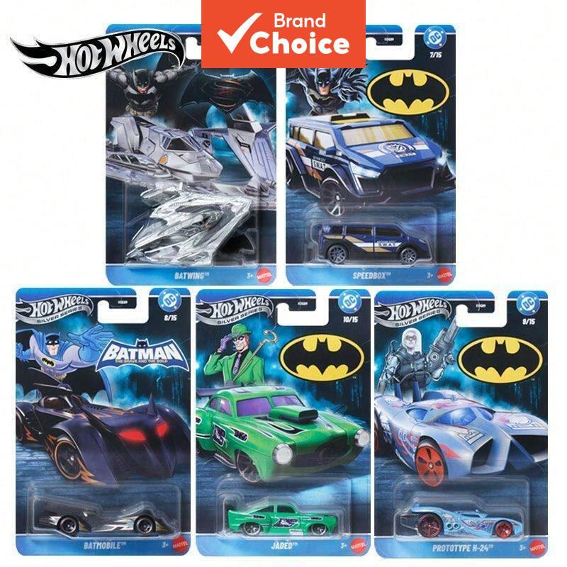 Hot Wheels DC Batman 1/64 Diecast Toy Car Modelo HDG89 Batmóvel Liga De Zinco Veículo Colecionável Exibição Presente Par