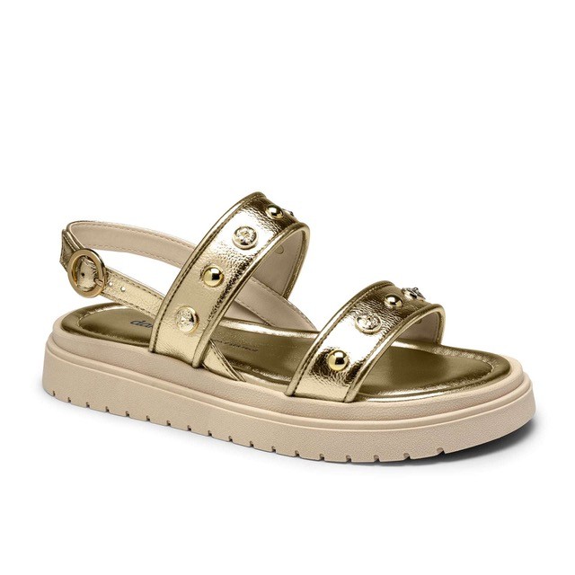 Sandalia Papete Feminina Dakota Namaste Dourado Ref: Y8131