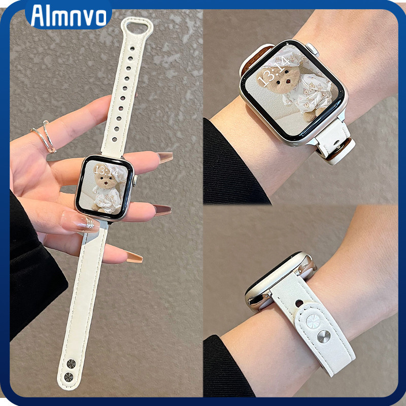 Pulseira Band Couro Para Relógio Smartwatch Redmi Watch 6 Active/Lite/6 5 4 Acessórios Para Xiaomi Mi Band 10 9 8 Pro