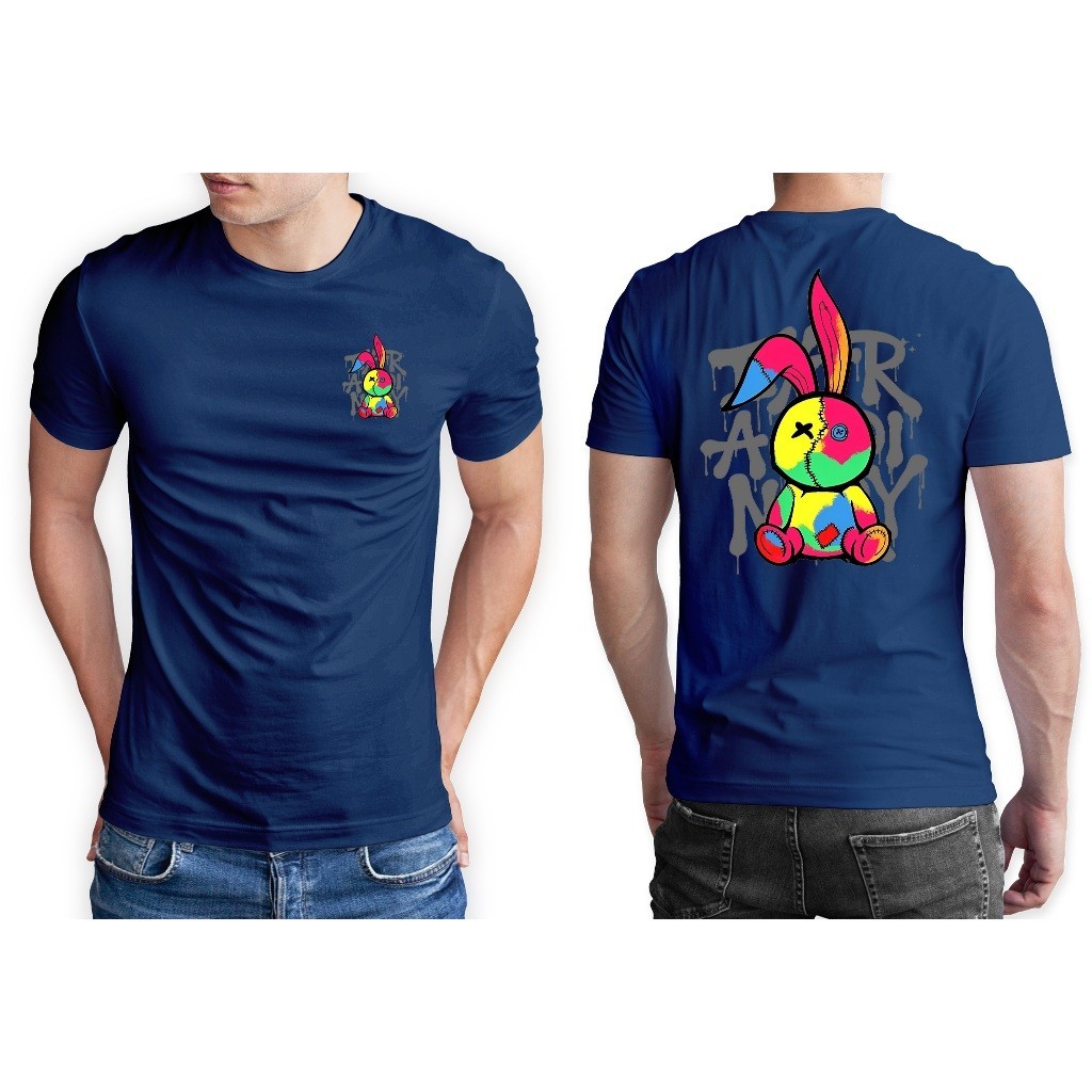 Camiseta Coelho Tumblr Camisa Casual 100% Algodão