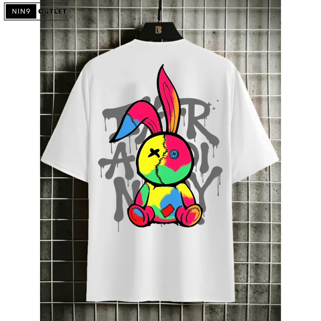 Camiseta Tumblr Coelho Graffiti Over Fly Streetwar Unissex Masculina Algodão