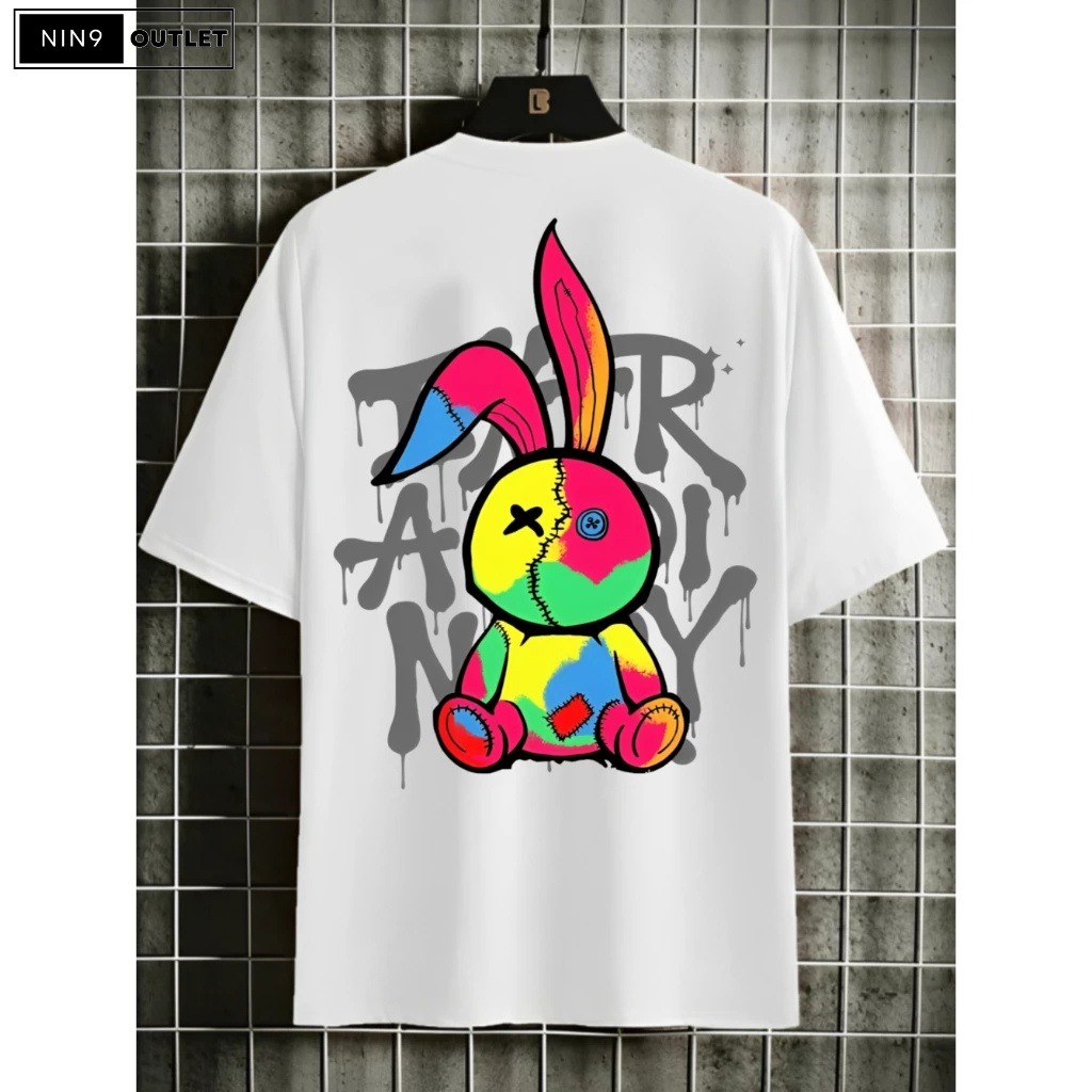 Camiseta Tumblr Coelho Graffiti Over Fly Streetwar Unissex Masculina 100% Algodão