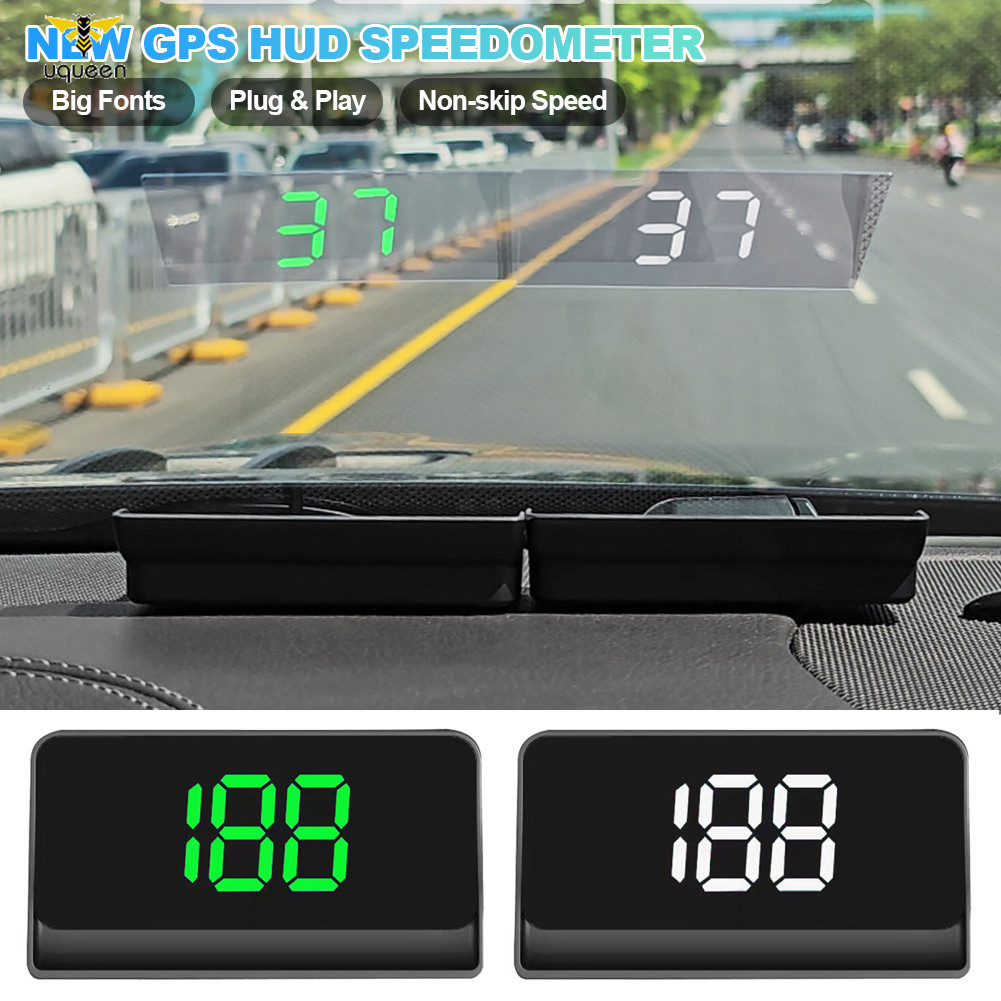 UQ Carro GPS HUD Head Up Display Velocímetro Digital De Velocidade KMH/MPH Para Plug and Play Auto Part Accessories