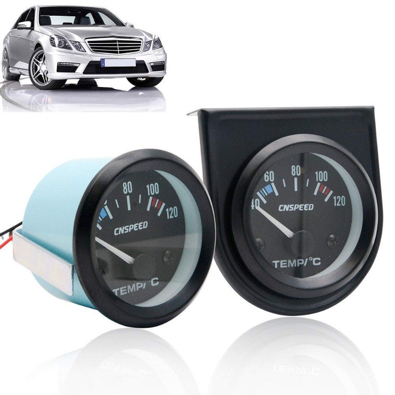 Water Temp Gauge Universal 24V 40-120℃ LED Digital Display Auto Temperature Gauge